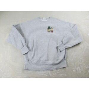 VINTAGE Lee Sweater Mens Extra Large Gray Seaside Heights New Jersey USA*